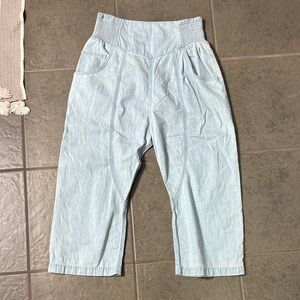 Free People Lunen Crop Harem Jeans. Super light and comfy.